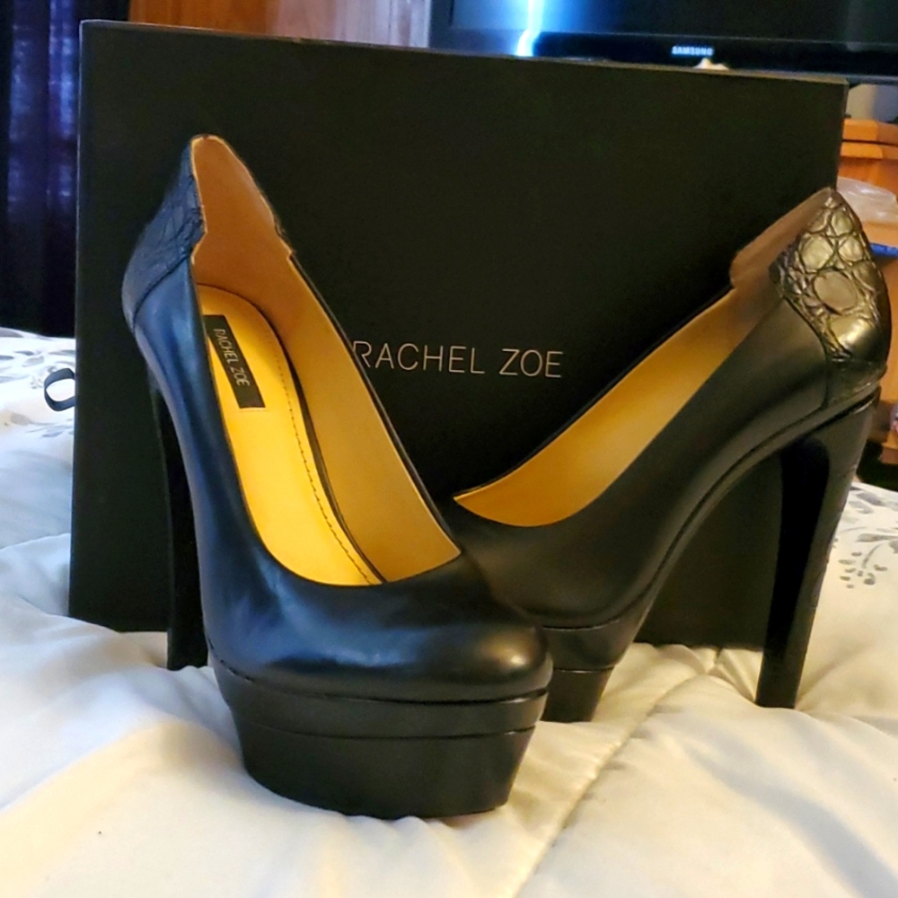 Black Rachel Zoe high heel shoes
